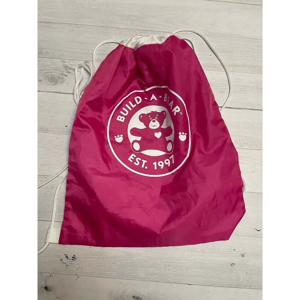 Build a bear‎ pink drawstring bag